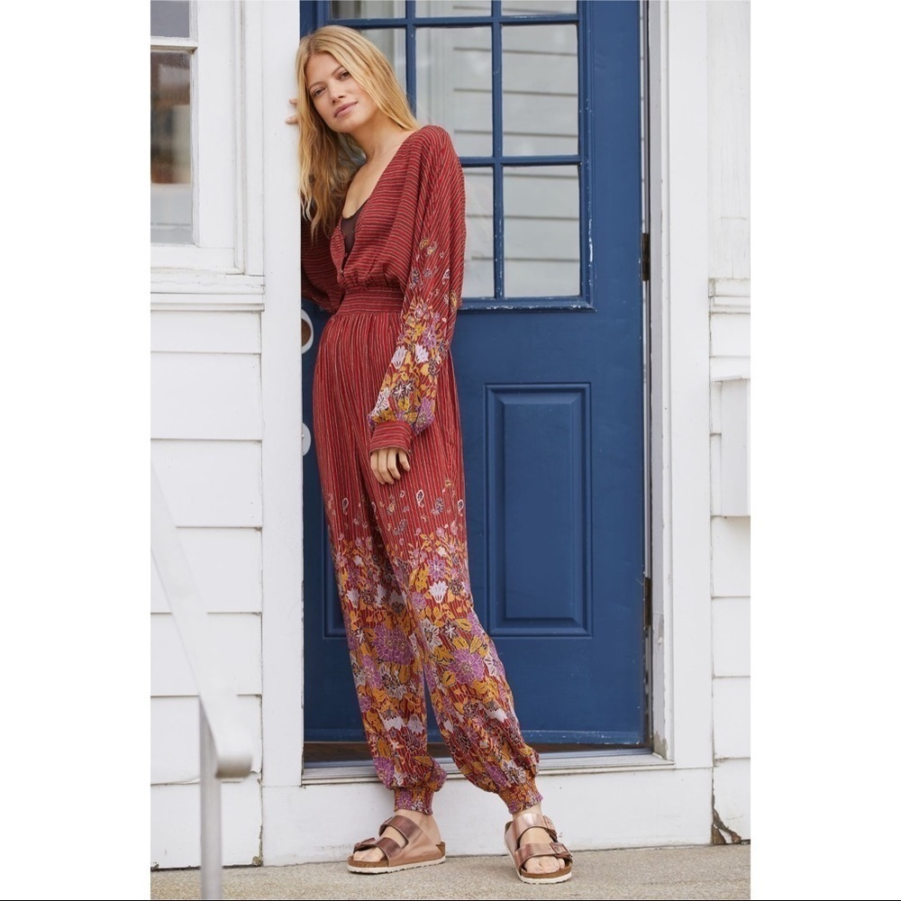 NWT Anthropologie Breezy Open Back Jumpsuit
